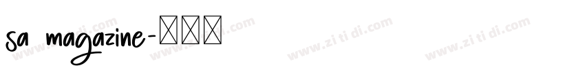 sa magazine字体转换